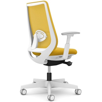 ポータムシリーズ/可動肘/背メッシュ/スタンダードタイプ/ホワイトボディ/ハンガー無/ランバー有/ウレタンキャスター オカムラ(岡村製作所)