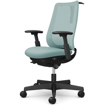 ポータムシリーズ/可動肘/背メッシュ/スタンダードタイプ/ブラックボディ/ハンガー有/ランバー無/ウレタンキャスター オカムラ(岡村製作所)