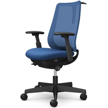 ポータムシリーズ/可動肘/背メッシュ/スタンダードタイプ/ブラックボディ/ハンガー有/ランバー無/ウレタンキャスター オカムラ(岡村製作所)