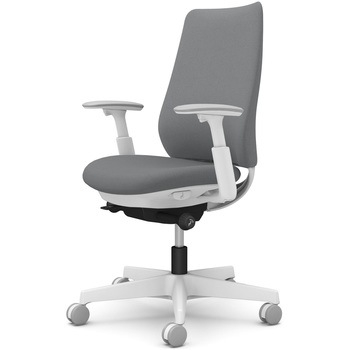 ポータムシリーズ/可動肘/背クッション/スタンダードタイプ/ホワイトボディ/ハンガー無/ランバー無/ナイロンキャスター オカムラ(岡村製作所)