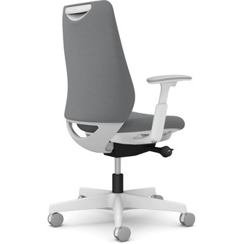 ポータムシリーズ/可動肘/背クッション/スタンダードタイプ/ホワイトボディ/ハンガー無/ランバー無/ナイロンキャスター オカムラ(岡村製作所)