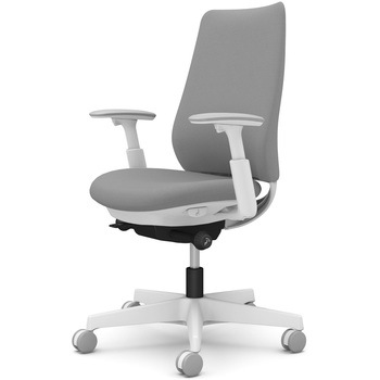 ポータムシリーズ/可動肘/背クッション/スタンダードタイプ/ホワイトボディ/ハンガー無/ランバー無/ナイロンキャスター オカムラ(岡村製作所)