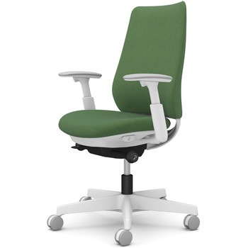 ポータムシリーズ/可動肘/背クッション/スタンダードタイプ/ホワイトボディ/ハンガー無/ランバー無/ナイロンキャスター オカムラ(岡村製作所)