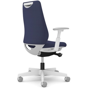 ポータムシリーズ/可動肘/背クッション/スタンダードタイプ/ホワイトボディ/ハンガー無/ランバー無/ナイロンキャスター オカムラ(岡村製作所)