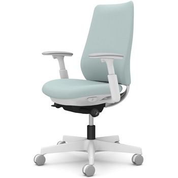 ポータムシリーズ/可動肘/背クッション/スタンダードタイプ/ホワイトボディ/ハンガー無/ランバー無/ナイロンキャスター オカムラ(岡村製作所)