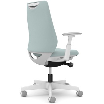 ポータムシリーズ/可動肘/背クッション/スタンダードタイプ/ホワイトボディ/ハンガー無/ランバー無/ナイロンキャスター オカムラ(岡村製作所)