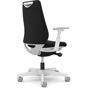 ポータムシリーズ/可動肘/背クッション/スタンダードタイプ/ホワイトボディ/ハンガー無/ランバー無/ナイロンキャスター オカムラ(岡村製作所)