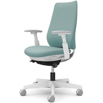 ポータムシリーズ/可動肘/背クッション/スタンダードタイプ/ホワイトボディ/ハンガー無/ランバー無/ナイロンキャスター オカムラ(岡村製作所)