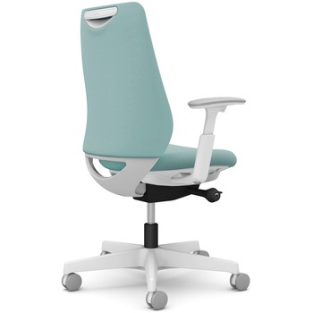 ポータムシリーズ/可動肘/背クッション/スタンダードタイプ/ホワイトボディ/ハンガー無/ランバー無/ナイロンキャスター オカムラ(岡村製作所)