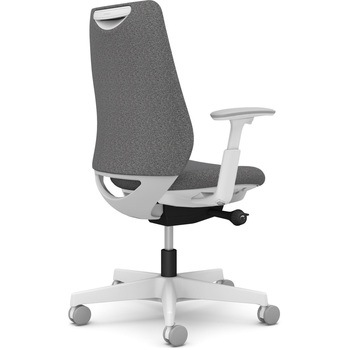 ポータムシリーズ/可動肘/背クッション/スタンダードタイプ/ホワイトボディ/ハンガー無/ランバー無/ナイロンキャスター オカムラ(岡村製作所)