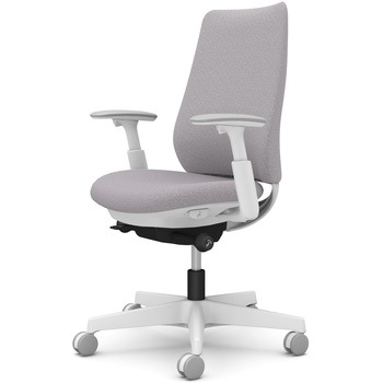 ポータムシリーズ/可動肘/背クッション/スタンダードタイプ/ホワイトボディ/ハンガー無/ランバー無/ナイロンキャスター オカムラ(岡村製作所)