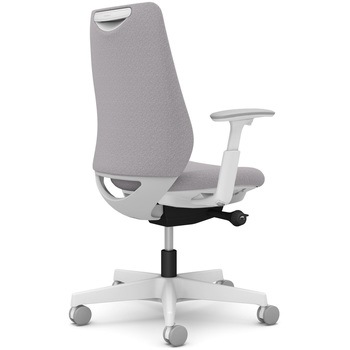 ポータムシリーズ/可動肘/背クッション/スタンダードタイプ/ホワイトボディ/ハンガー無/ランバー無/ナイロンキャスター オカムラ(岡村製作所)