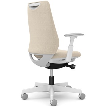 ポータムシリーズ/可動肘/背クッション/スタンダードタイプ/ホワイトボディ/ハンガー無/ランバー無/ナイロンキャスター オカムラ(岡村製作所)