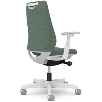 ポータムシリーズ/可動肘/背クッション/スタンダードタイプ/ホワイトボディ/ハンガー無/ランバー無/ナイロンキャスター オカムラ(岡村製作所)