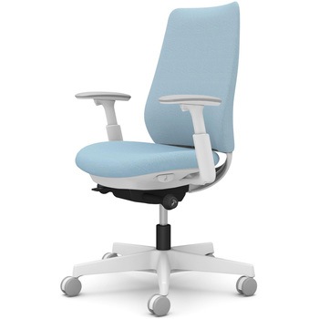 ポータムシリーズ/可動肘/背クッション/スタンダードタイプ/ホワイトボディ/ハンガー無/ランバー無/ナイロンキャスター オカムラ(岡村製作所)