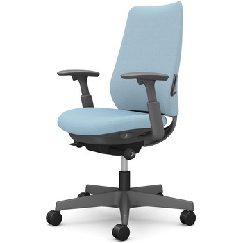 ポータムシリーズ/可動肘/背クッション/スタンダードタイプ/ダークグレー/ハンガー無/ランバー有/ウレタンキャスター オカムラ(岡村製作所)