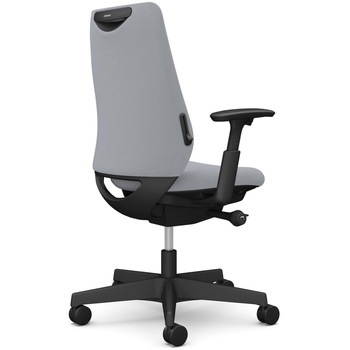 ポータムシリーズ/可動肘/背クッション/スタンダードタイプ/ブラックボディ/ハンガー無/ランバー有/ウレタンキャスター オカムラ(岡村製作所)