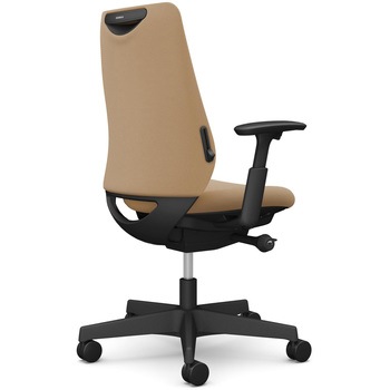 ポータムシリーズ/可動肘/背クッション/スタンダードタイプ/ブラックボディ/ハンガー無/ランバー有/ウレタンキャスター オカムラ(岡村製作所)