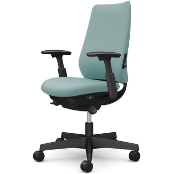 ポータムシリーズ/可動肘/背クッション/スタンダードタイプ/ブラックボディ/ハンガー無/ランバー有/ウレタンキャスター オカムラ(岡村製作所)