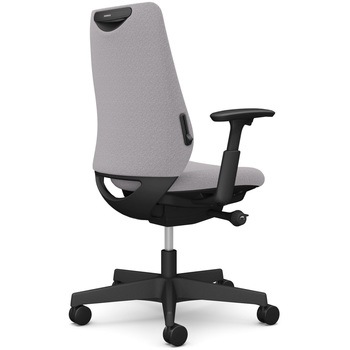 ポータムシリーズ/可動肘/背クッション/スタンダードタイプ/ブラックボディ/ハンガー無/ランバー有/ウレタンキャスター オカムラ(岡村製作所)