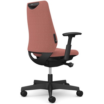 ポータムシリーズ/可動肘/背クッション/スタンダードタイプ/ブラックボディ/ハンガー無/ランバー有/ウレタンキャスター オカムラ(岡村製作所)