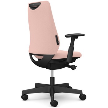 ポータムシリーズ/可動肘/背クッション/スタンダードタイプ/ブラックボディ/ハンガー無/ランバー有/ウレタンキャスター オカムラ(岡村製作所)