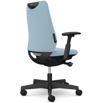 ポータムシリーズ/可動肘/背クッション/スタンダードタイプ/ブラックボディ/ハンガー無/ランバー有/ウレタンキャスター オカムラ(岡村製作所)