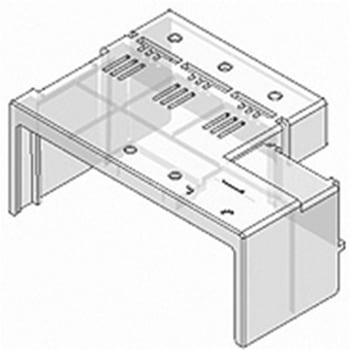 IPDS i unit-s(協約形プラグイン内装ユニット(アイセーバタイプ))入線用オプションパーツ・主幹リードバーカバー 日東工業