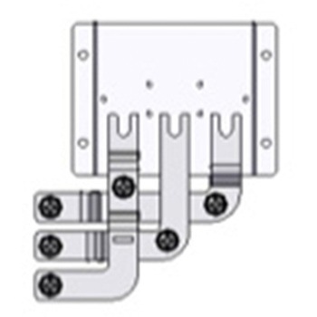 IPDS i unit-s(協約形プラグイン内装ユニット(アイセーバタイプ))入線用オプションパーツ・主幹端子取付セット(右側配置タイプ) 日東工業