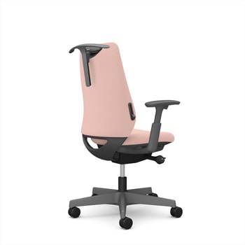 ポータムシリーズ/可動肘/背クッション/スタンダードタイプ/ダークグレー/ハンガー有/ランバー有/ナイロンキャスター オカムラ(岡村製作所)