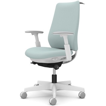 ポータムシリーズ/可動肘/背クッション/スタンダードタイプ/ホワイトボディ/ハンガー有/ランバー無/ナイロンキャスター オカムラ(岡村製作所)