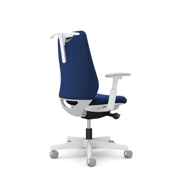 ポータムシリーズ/可動肘/背クッション/スタンダードタイプ/ホワイトボディ/ハンガー有/ランバー無/ナイロンキャスター オカムラ(岡村製作所)