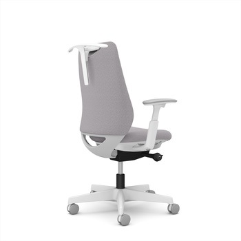 ポータムシリーズ/可動肘/背クッション/スタンダードタイプ/ホワイトボディ/ハンガー有/ランバー無/ナイロンキャスター オカムラ(岡村製作所)