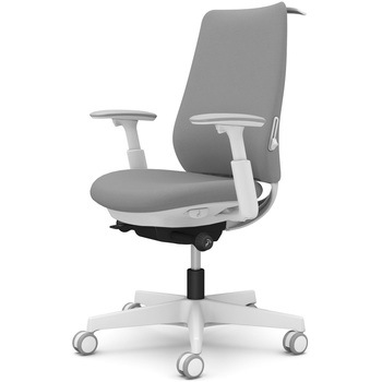 ポータムシリーズ/可動肘/背クッション/スタンダードタイプ/ホワイトボディ/ハンガー有/ランバー有/ウレタンキャスター オカムラ(岡村製作所)