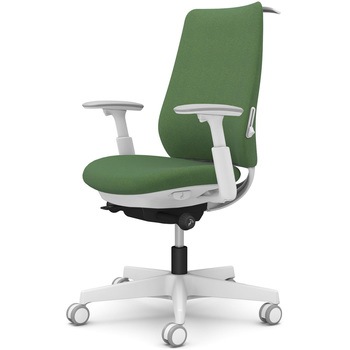 ポータムシリーズ/可動肘/背クッション/スタンダードタイプ/ホワイトボディ/ハンガー有/ランバー有/ウレタンキャスター オカムラ(岡村製作所)