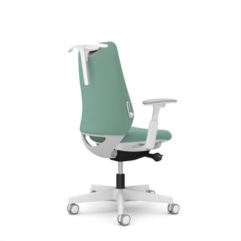 ポータムシリーズ/可動肘/背クッション/スタンダードタイプ/ホワイトボディ/ハンガー有/ランバー有/ウレタンキャスター オカムラ(岡村製作所)