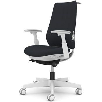 ポータムシリーズ/可動肘/背クッション/スタンダードタイプ/ホワイトボディ/ハンガー有/ランバー有/ウレタンキャスター オカムラ(岡村製作所)