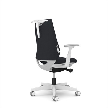 ポータムシリーズ/可動肘/背クッション/スタンダードタイプ/ホワイトボディ/ハンガー有/ランバー有/ウレタンキャスター オカムラ(岡村製作所)