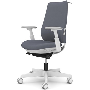 ポータムシリーズ/可動肘/背クッション/スタンダードタイプ/ホワイトボディ/ハンガー有/ランバー有/ウレタンキャスター オカムラ(岡村製作所)