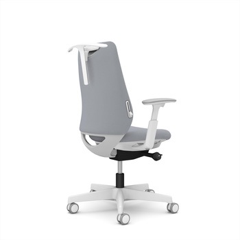 ポータムシリーズ/可動肘/背クッション/スタンダードタイプ/ホワイトボディ/ハンガー有/ランバー有/ウレタンキャスター オカムラ(岡村製作所)