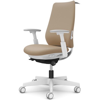 ポータムシリーズ/可動肘/背クッション/スタンダードタイプ/ホワイトボディ/ハンガー有/ランバー有/ウレタンキャスター オカムラ(岡村製作所)