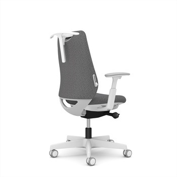 ポータムシリーズ/可動肘/背クッション/スタンダードタイプ/ホワイトボディ/ハンガー有/ランバー有/ウレタンキャスター オカムラ(岡村製作所)