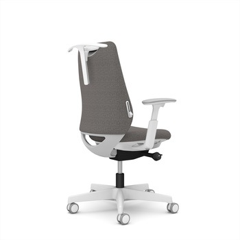 ポータムシリーズ/可動肘/背クッション/スタンダードタイプ/ホワイトボディ/ハンガー有/ランバー有/ウレタンキャスター オカムラ(岡村製作所)