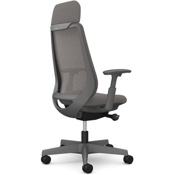 ポータムシリーズ/可動肘/背メッシュ/EXスタンダードタイプ/ダークグレーボディ/ハンガー無/ランバー無/ナイロンキャスター オカムラ(岡村製作所)