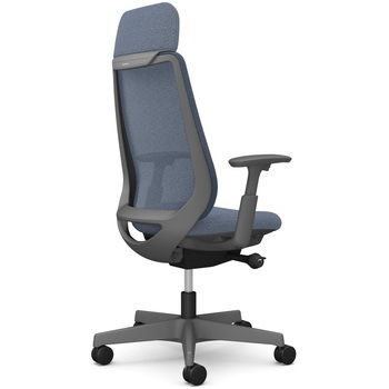 ポータムシリーズ/可動肘/背メッシュ/EXスタンダードタイプ/ダークグレーボディ/ハンガー無/ランバー無/ナイロンキャスター オカムラ(岡村製作所)