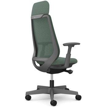 ポータムシリーズ/可動肘/背メッシュ/EXスタンダードタイプ/ダークグレーボディ/ハンガー無/ランバー無/ナイロンキャスター オカムラ(岡村製作所)