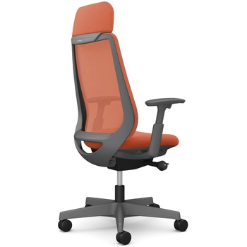 ポータムシリーズ/可動肘/背メッシュ/EXスタンダードタイプ/ダークグレーボディ/ハンガー無/ランバー無/ナイロンキャスター オカムラ(岡村製作所)