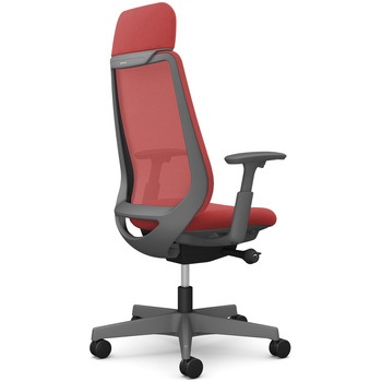 ポータムシリーズ/可動肘/背メッシュ/EXスタンダードタイプ/ダークグレーボディ/ハンガー無/ランバー無/ナイロンキャスター オカムラ(岡村製作所)