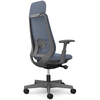 ポータムシリーズ/可動肘/背メッシュ/EXスタンダードタイプ/ダークグレーボディ/ハンガー無/ランバー有/ナイロンキャスター オカムラ(岡村製作所)