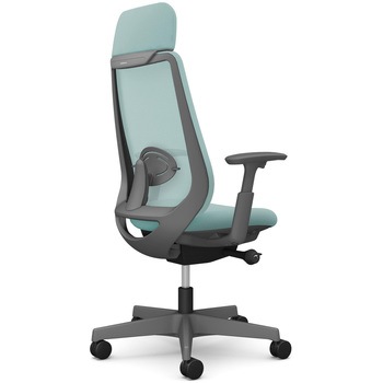 ポータムシリーズ/可動肘/背メッシュ/EXスタンダードタイプ/ダークグレーボディ/ハンガー無/ランバー有/ナイロンキャスター オカムラ(岡村製作所)